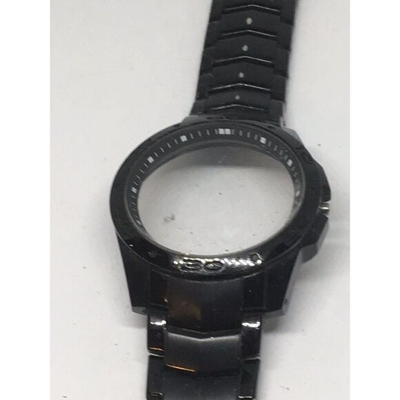Authentic Fossil Watch Links Parts Case Band 20mm Stainless Steel Black A702 - Picture 2 of 11